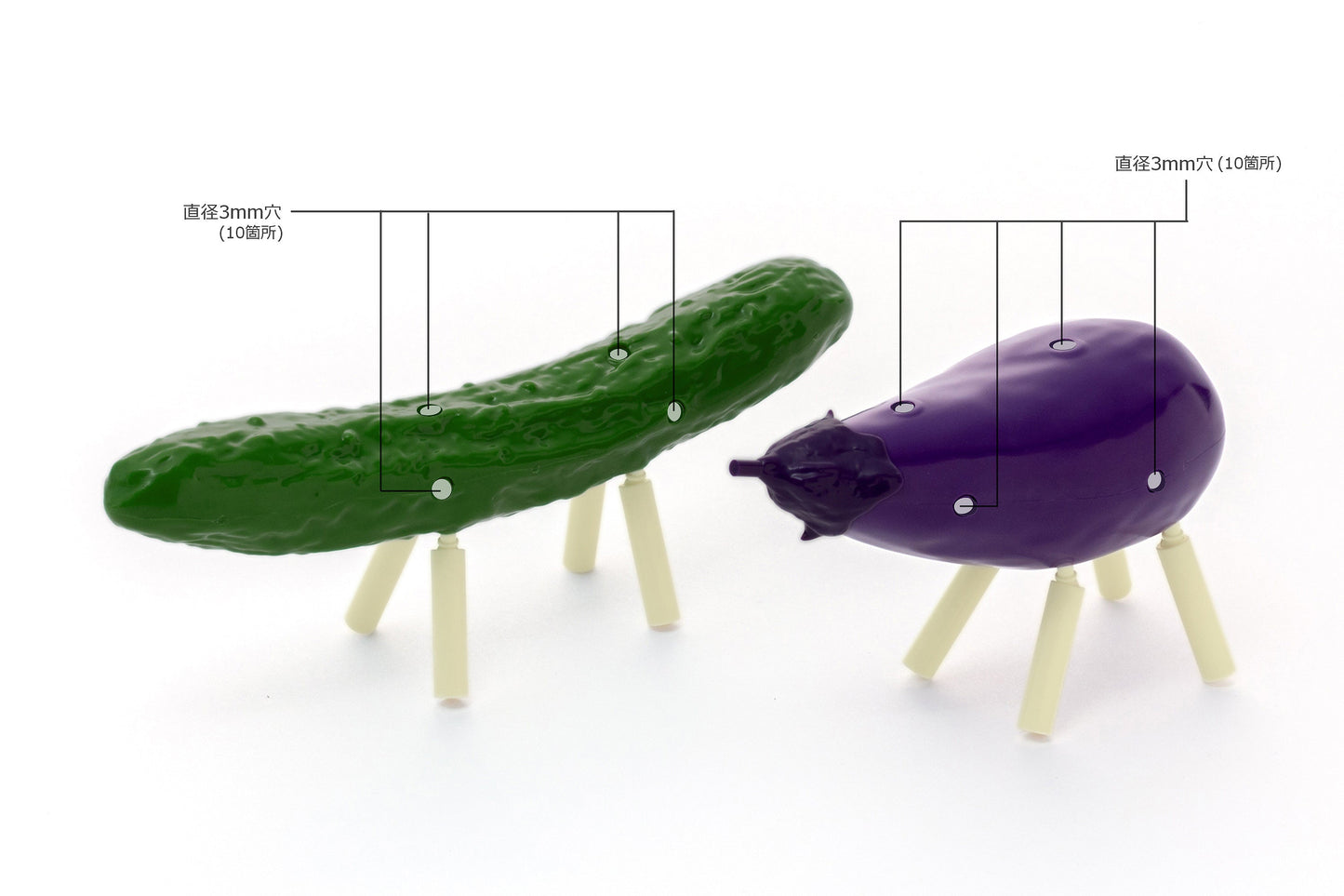 StudioSYUTO Shoryo Uma Plastic Model Cucumber & Eggplant 1/1 Model Kit JAPAN