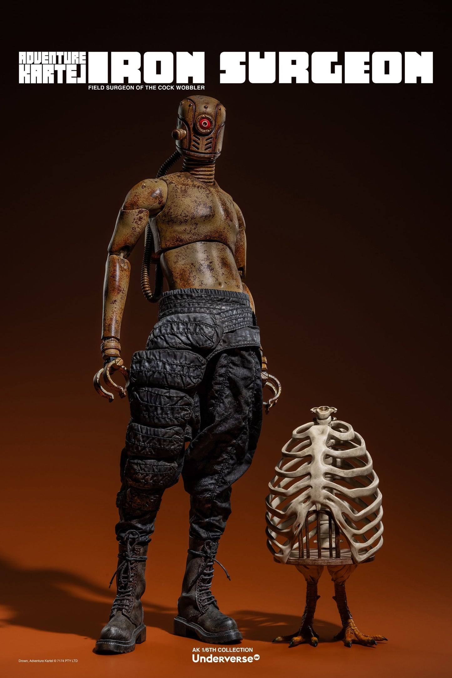 Underverse Adventure Kartel The Iron Surgeon 1/6 Action Figure JAPAN OFFICIAL