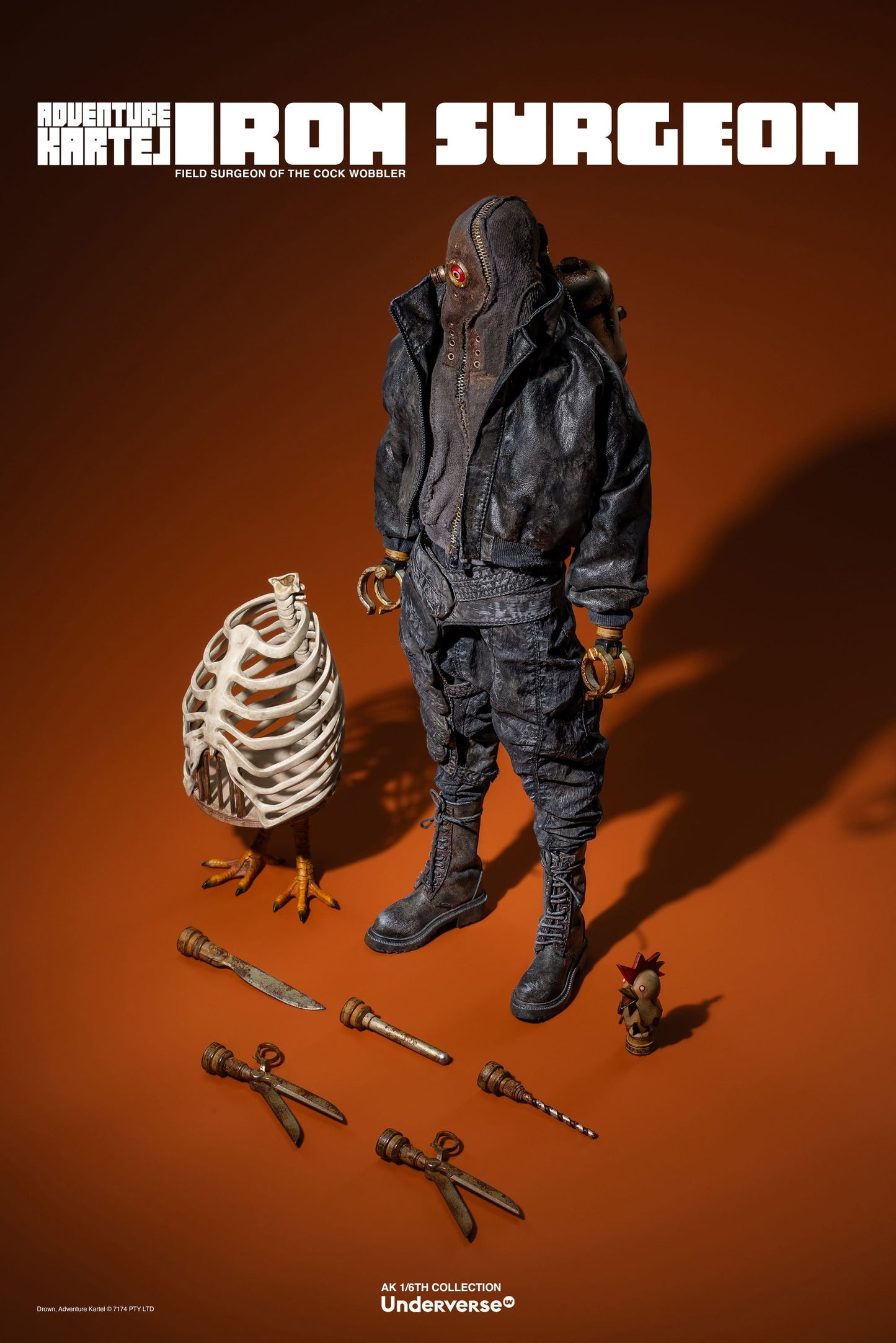 Underverse Adventure Kartel The Iron Surgeon 1/6 Action Figure JAPAN OFFICIAL