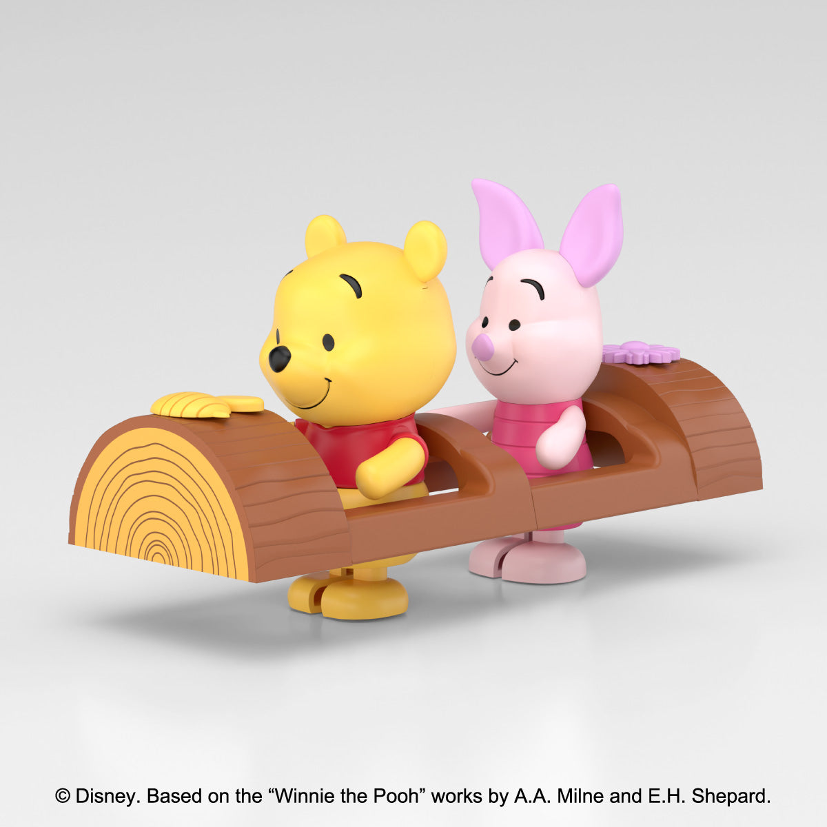 Aoshima RakuPla Tokotoko No.DP-15 Winnie the Pooh Pooh & Piglet Model Kit JAPAN