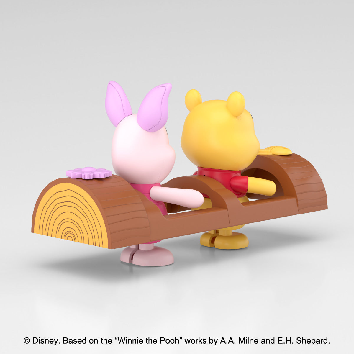 Aoshima RakuPla Tokotoko No.DP-15 Winnie the Pooh Pooh & Piglet Model Kit JAPAN