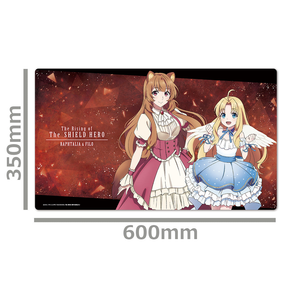 The Rising of the Shield Hero Season 2 Character Rubber Mat C Raphtalia & Filo