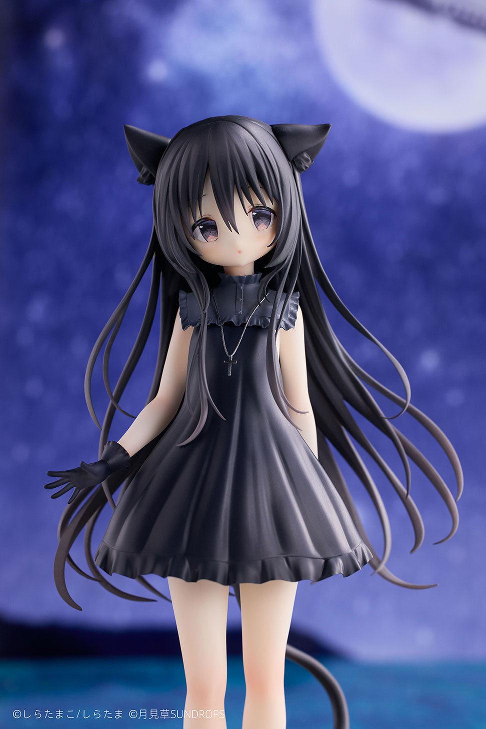 SUNDROPS Hoshizora Tetsudou to Shiro no Tabi Noir 1/7 Figure JAPAN OFFICIAL
