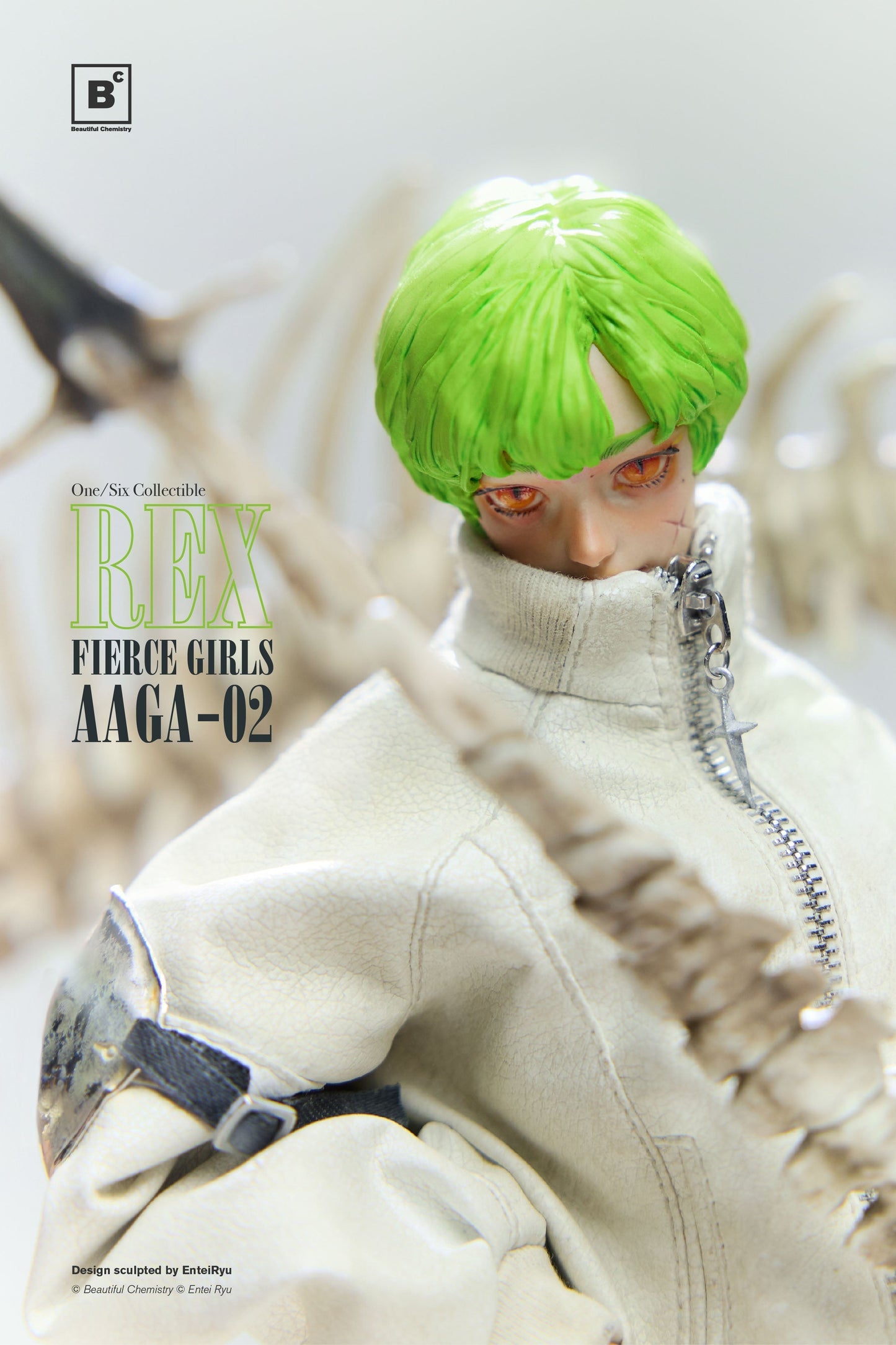 Underverse Beautiful Chemistry BONEGIRL AAGA-02 GUNNER REX 1/6 Action Figure