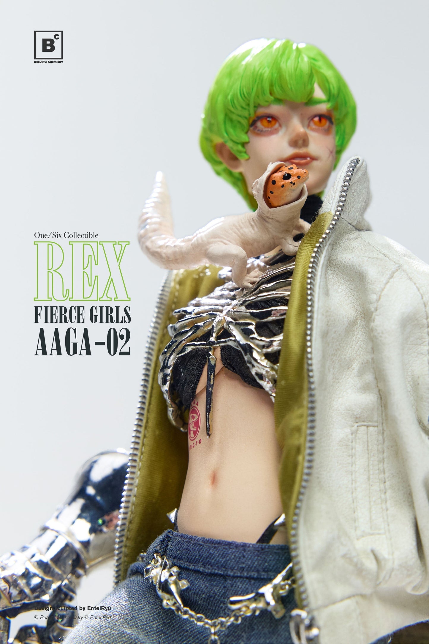 Underverse Beautiful Chemistry BONEGIRL AAGA-02 GUNNER REX 1/6 Action Figure