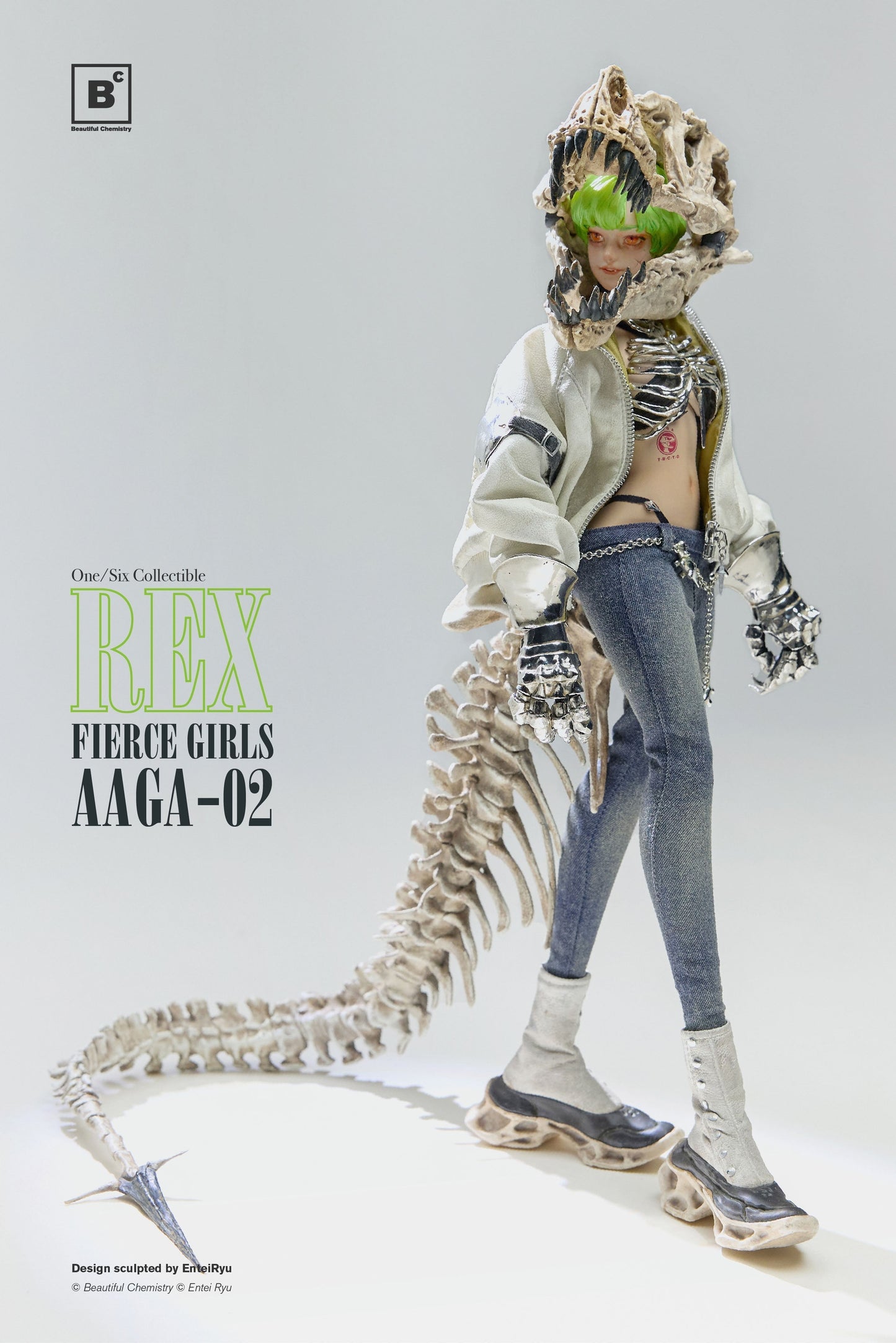 Underverse Beautiful Chemistry BONEGIRL AAGA-02 GUNNER REX 1/6 Action Figure