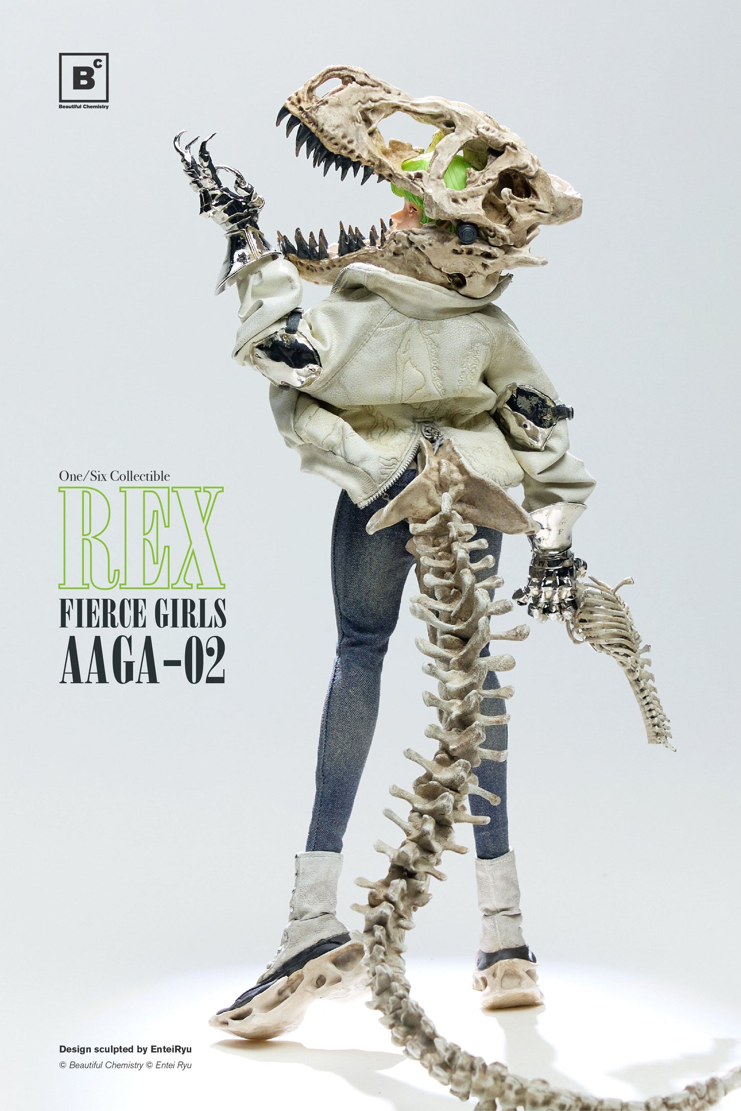 Underverse Beautiful Chemistry BONEGIRL AAGA-02 GUNNER REX 1/6 Action Figure