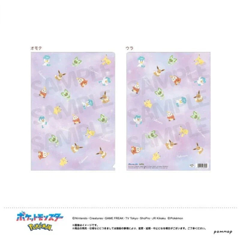 Pokemon Clear File D Pikachu & Eevee & Paldea Region JAPAN OFFICIAL