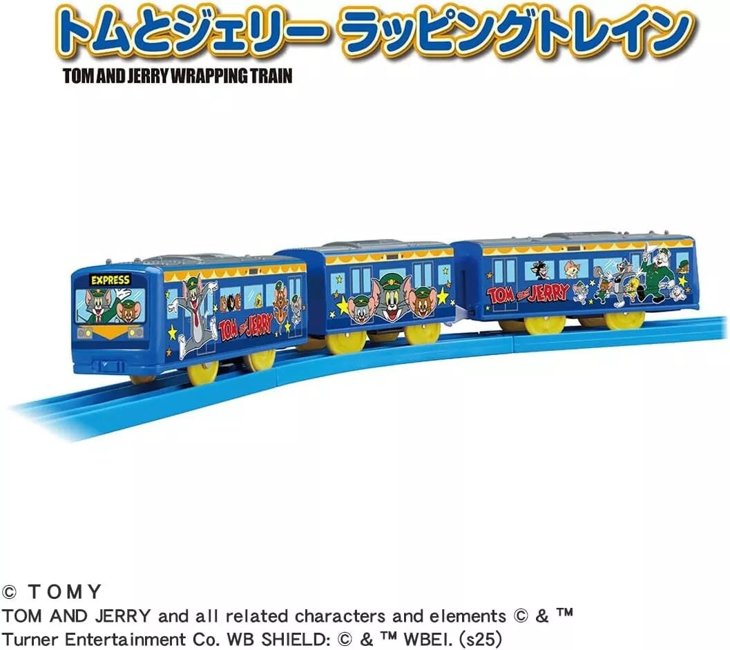 Takara Tomy Plarail Tom and Jerry Wrapping Train JAPAN OFFICIAL