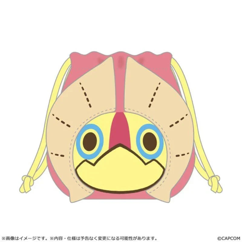 Capcom Monster Hunter MonDefo Drawstring Bag Pouch Yian Kut-Ku JAPAN OFFICIAL