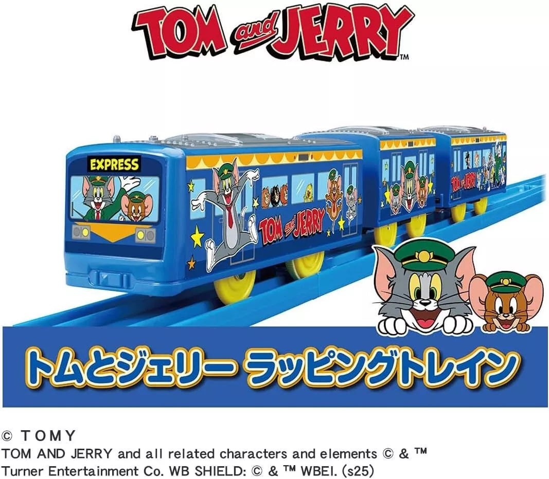 Takara Tomy Plarail Tom and Jerry Wrapping Train JAPAN OFFICIAL