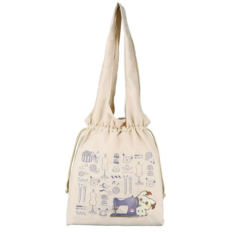 BANDAI Ichiban Kuji Pokemon Poke Peace Embroidered Tote Bag Prize E JAPAN