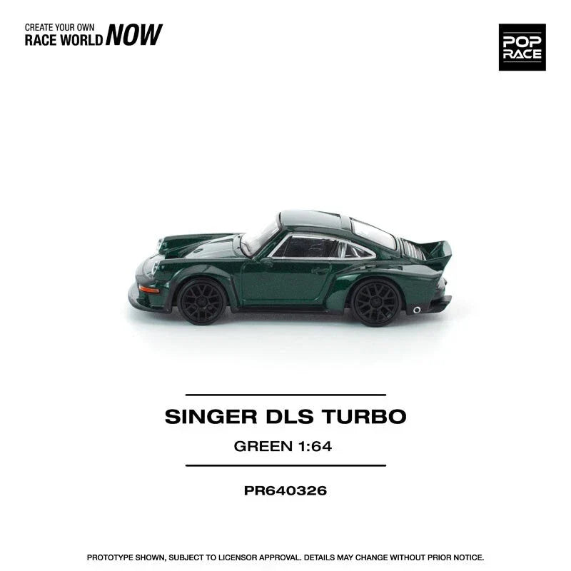 Singer DLS Turbo Road Green 1/64 Miniature Car JAPAN OFFICIAL