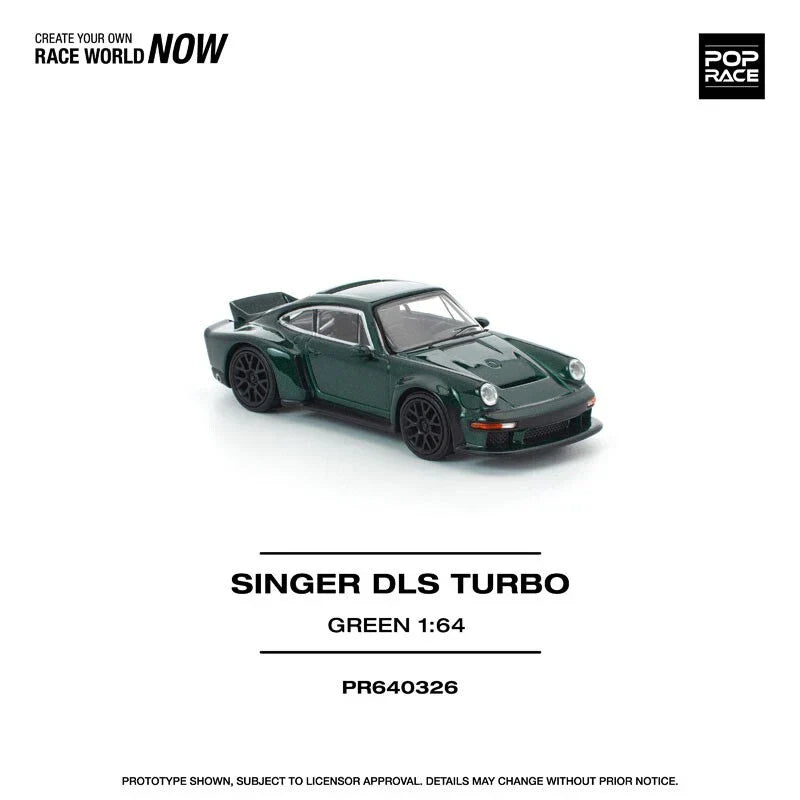Singer DLS Turbo Road Green 1/64 Miniature Car JAPAN OFFICIAL