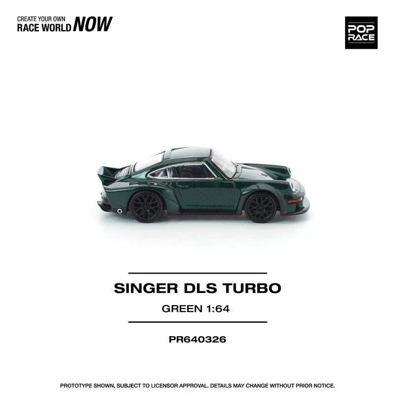 Singer DLS Turbo Road Green 1/64 Miniature Car JAPAN OFFICIAL