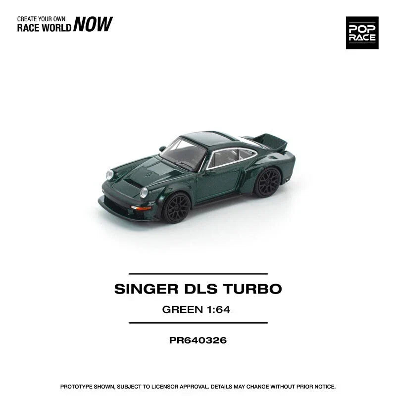 Singer DLS Turbo Road Green 1/64 Miniature Car JAPAN OFFICIAL