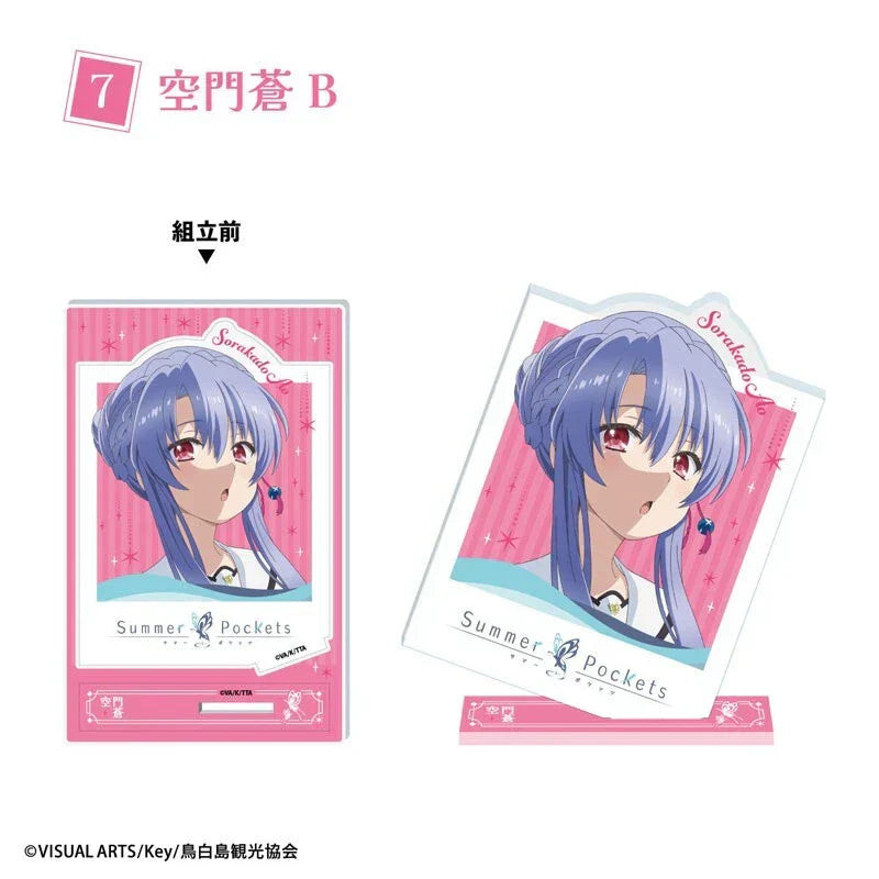 Summer Pockets Photo Style Acrylic Stand 10Pack BOX Candy Toy JAPAN OFFICIAL