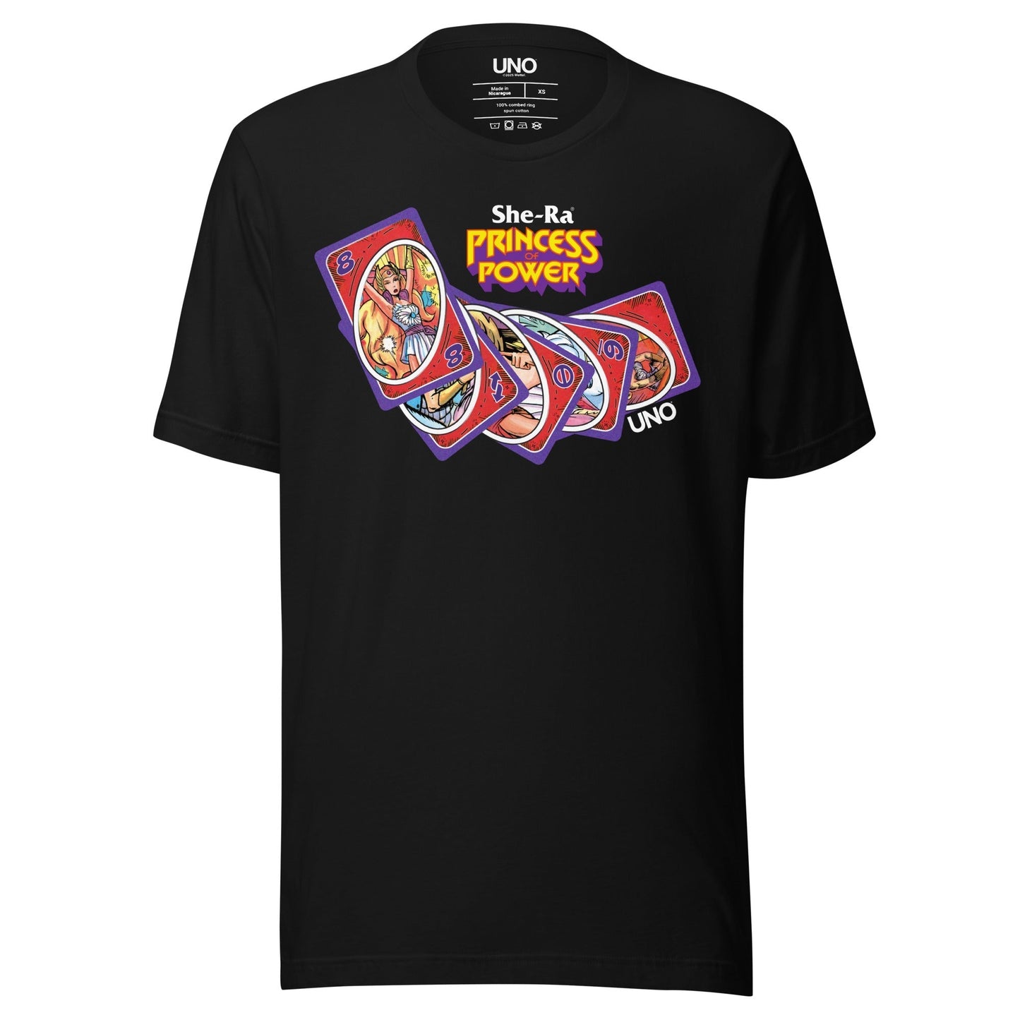 UNO Masters of the Revolution She-Ra Princess Power Black T-Shirt