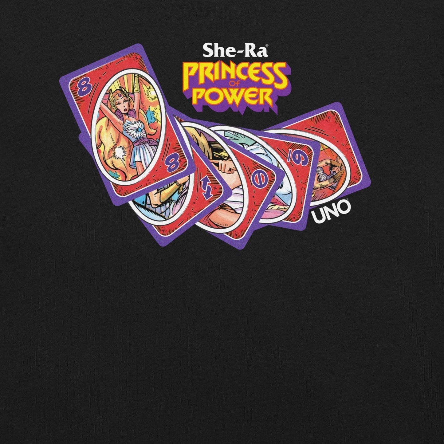 UNO Masters of the Revolution She-Ra Princess Power Black T-Shirt