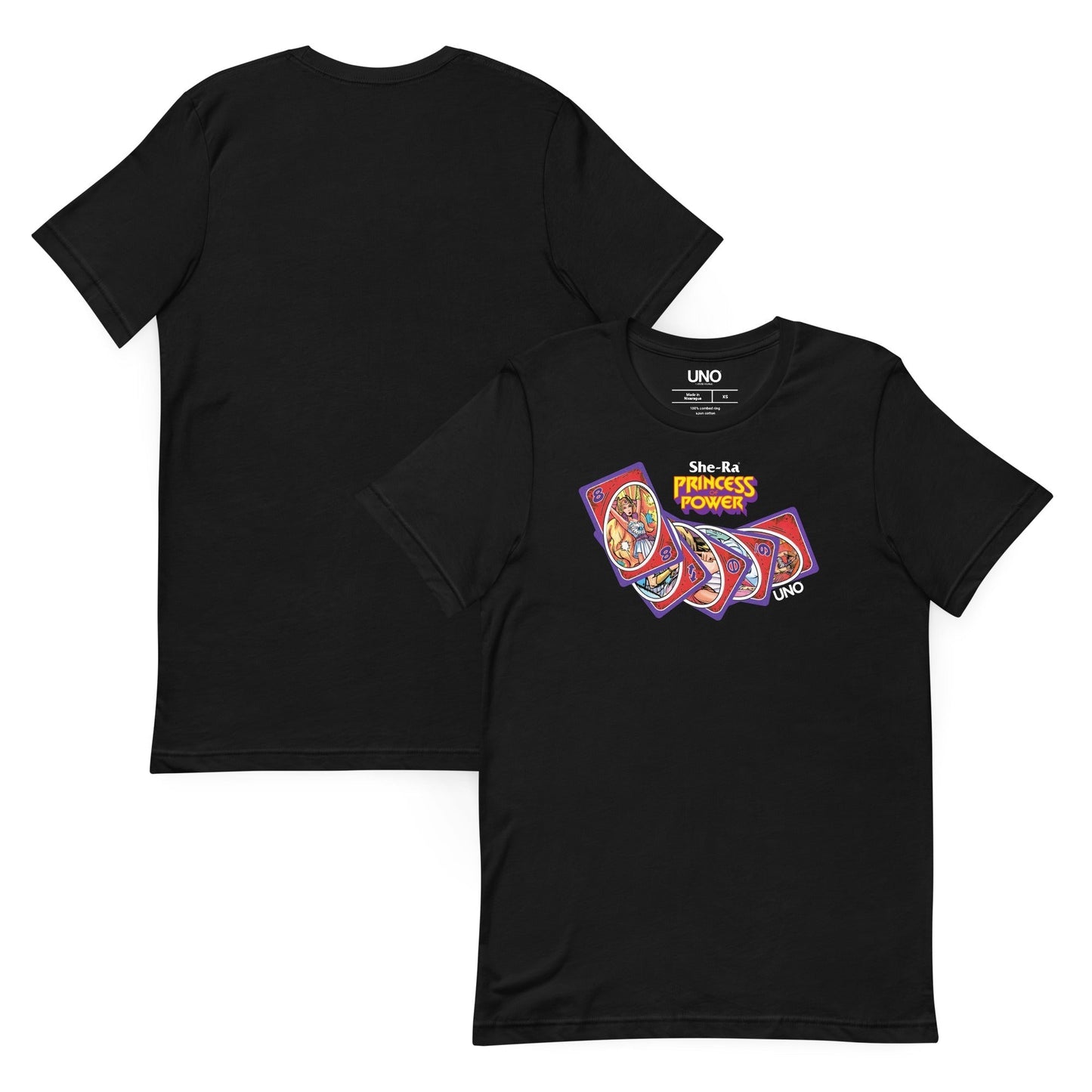 UNO Masters of the Revolution She-Ra Princess Power Black T-Shirt