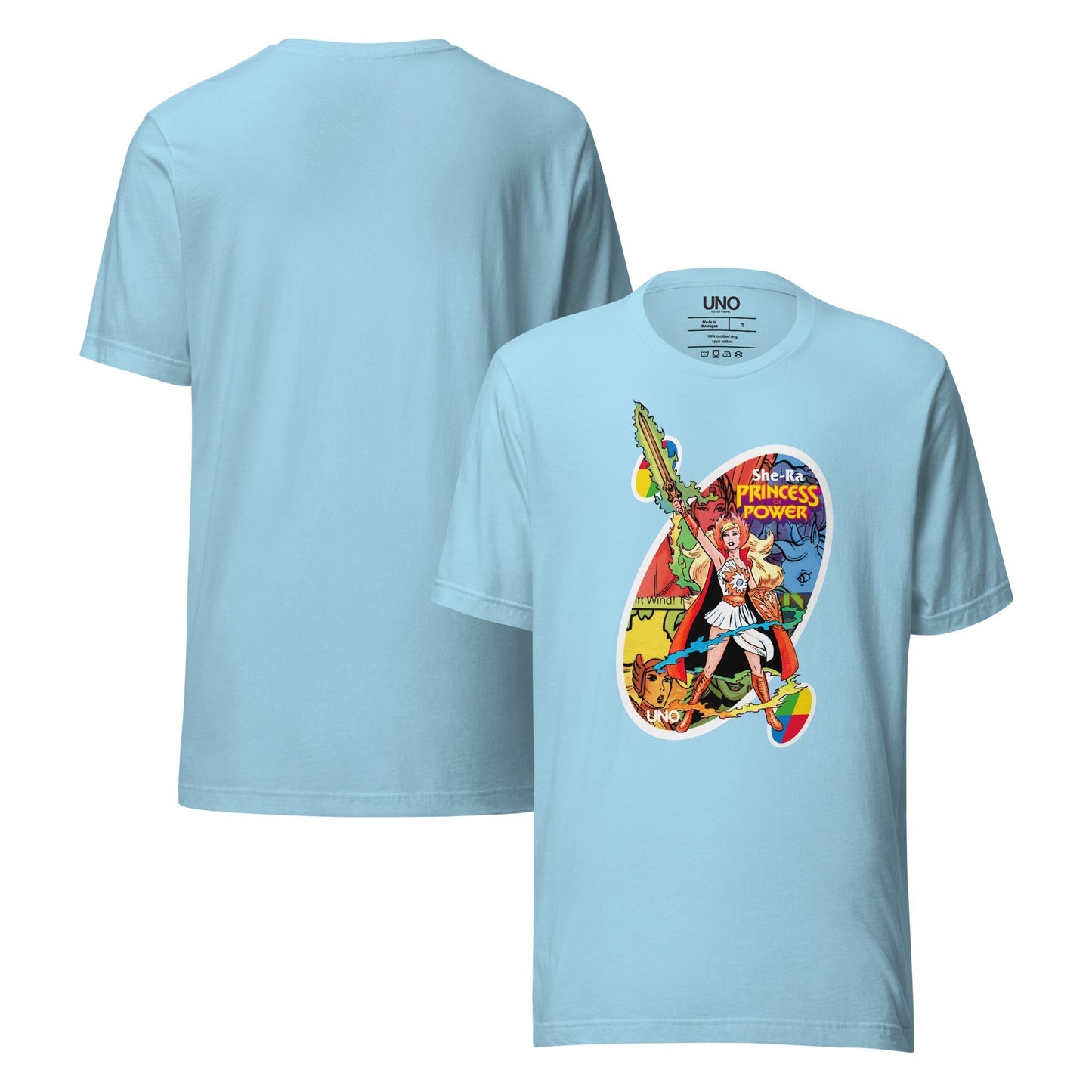 UNO Masters of the Revolution She-Ra Princess Power Blue T-Shirt