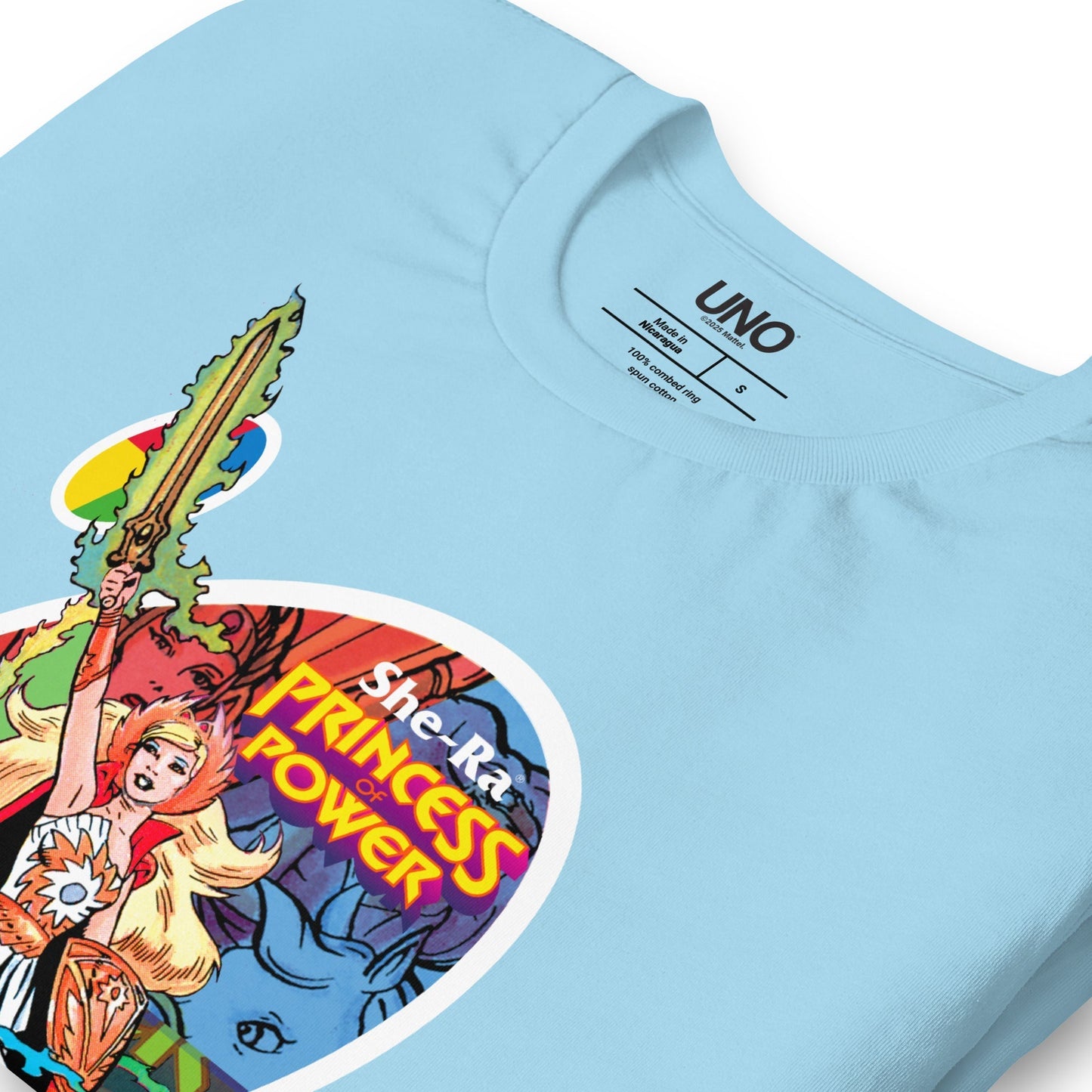 UNO Masters of the Revolution She-Ra Princess Power Blue T-Shirt