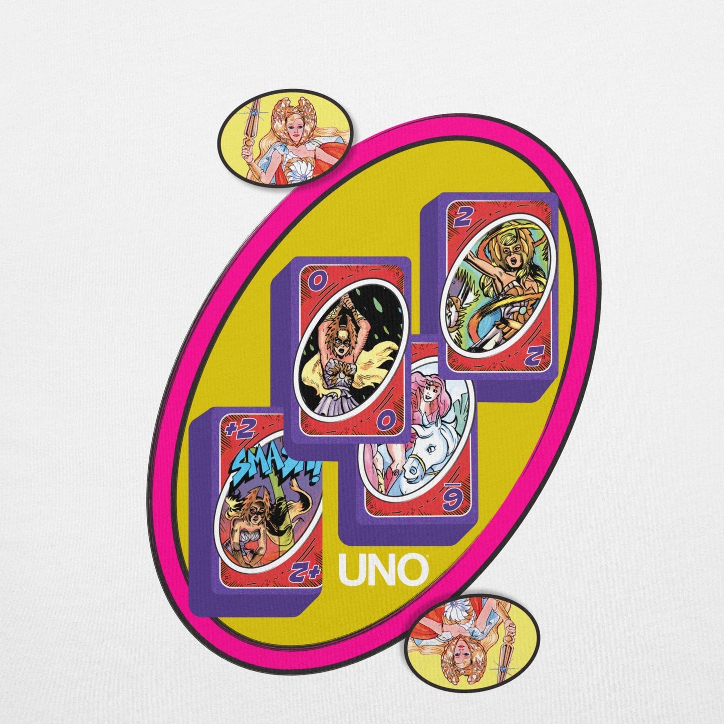 UNO Masters of the Revolution She-Ra Princess Power White T-Shirt
