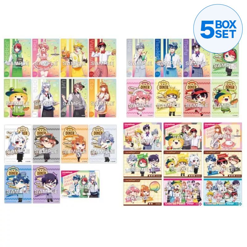 Colorful Peach Clear Card Collection Gum ColorPeach Diner Candy Toy TCG JAPAN