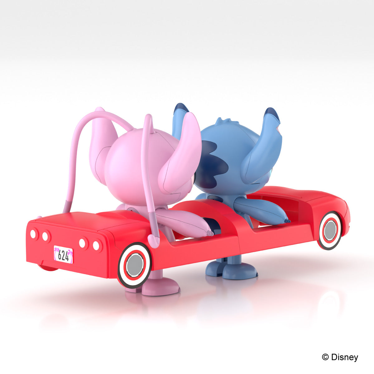 Aoshima RakuPla Tokotoko No.DP-18 Disney Character Stitch & Angel Model Kit