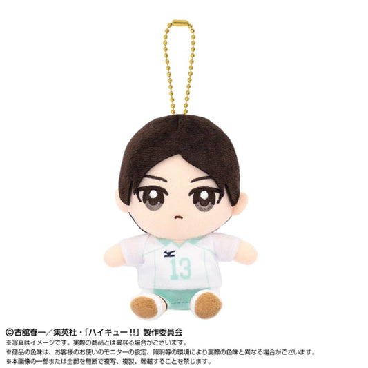 BANDAI Haikyuu!! Chibi Sitting Akira Kunimi Plush Mascot JAPAN OFFICIAL