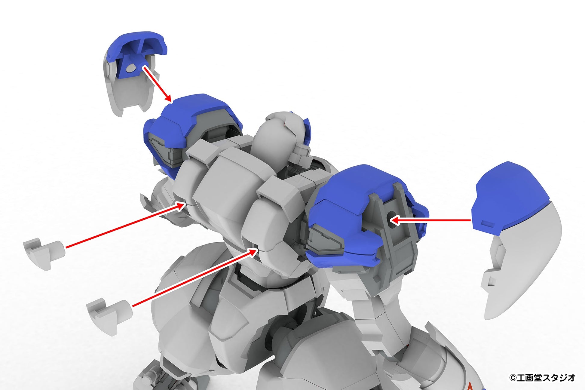 5inch Mechanism POWERDoLLS 2 X-4S PDW-S810 Armored Infantry 1/48 Model Kit
