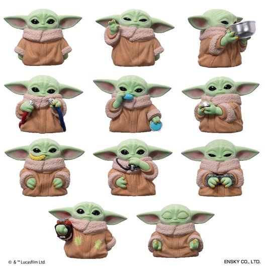 Star Wars Mandalorian Grogu Soft Vinyl Puppet Mascot 11 Pack BOX Figure JAPAN