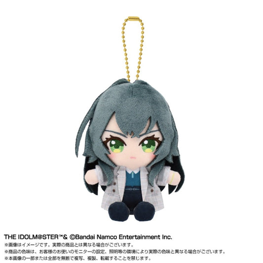 BANDAI Gakuen iDOLM@STER Chibi Sitting Temari Tsukimura Plush Mascot JAPAN