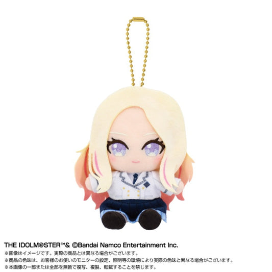 BANDAI Gakuen iDOLM@STER Chibi Sitting Sena Juo Plush Mascot JAPAN OFFICIAL