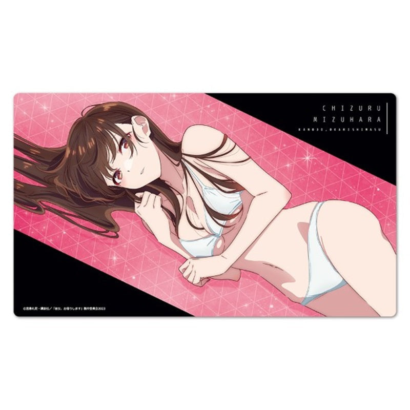 Azu Maker Rent-A-Girlfriend Character Rubber Mat C Chizuru Mizuhara JAPAN