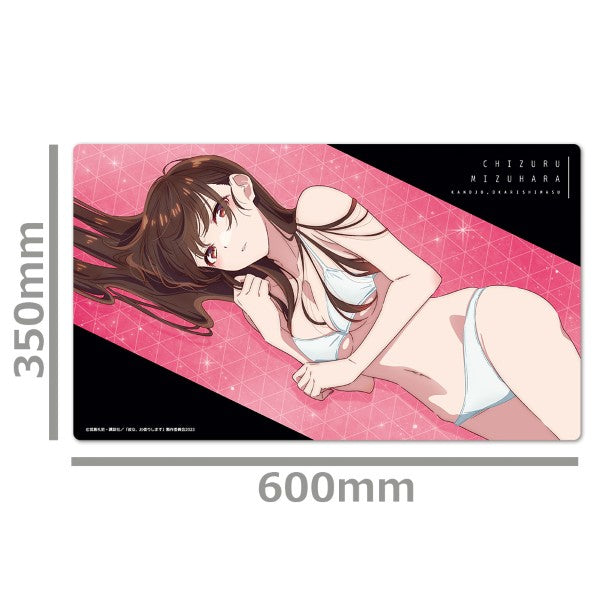 Azu Maker Rent-A-Girlfriend Character Rubber Mat C Chizuru Mizuhara JAPAN