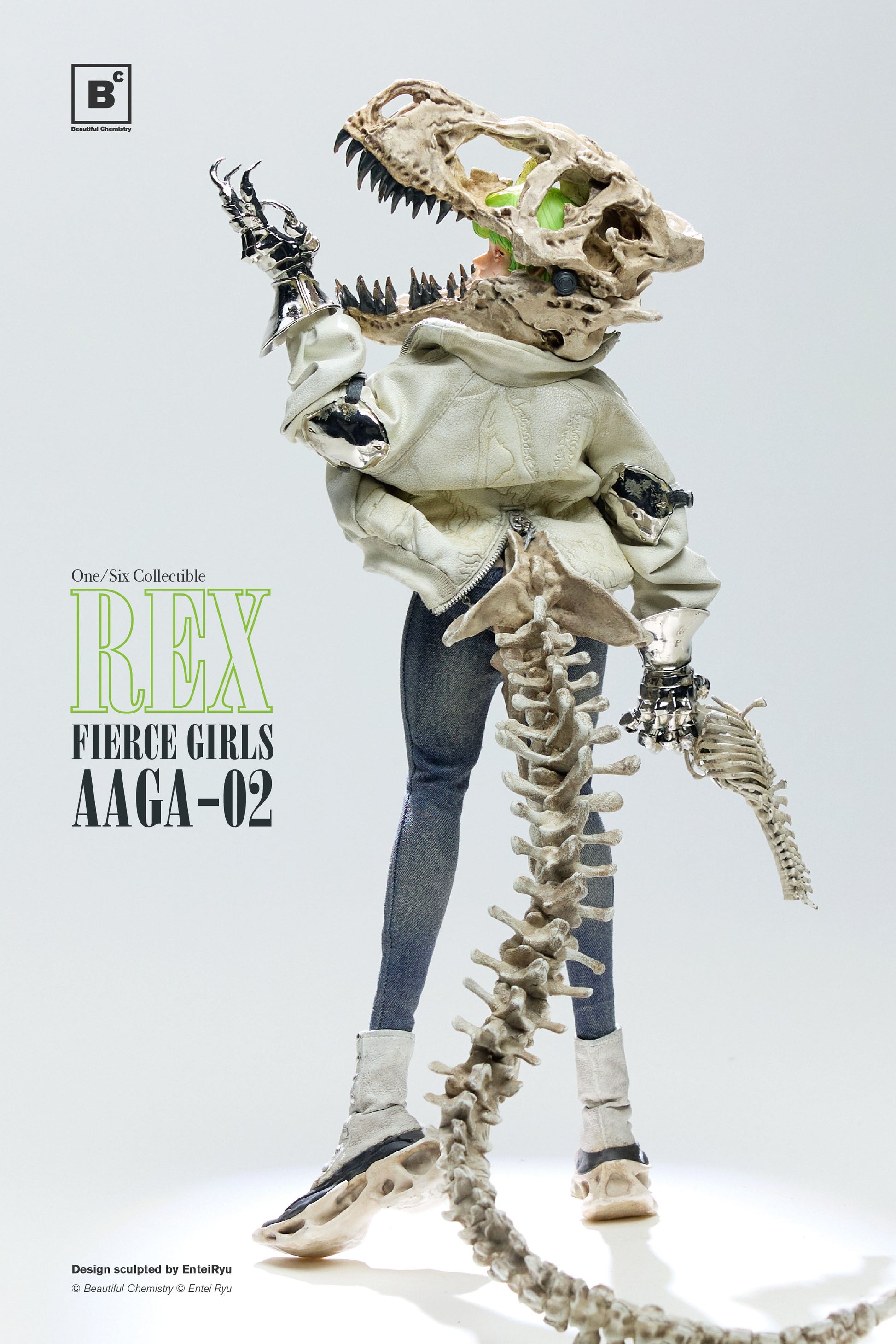 Underverse Beautiful Chemistry BONEGIRL AAGA-02 GUNNER REX 1/6 Action Figure