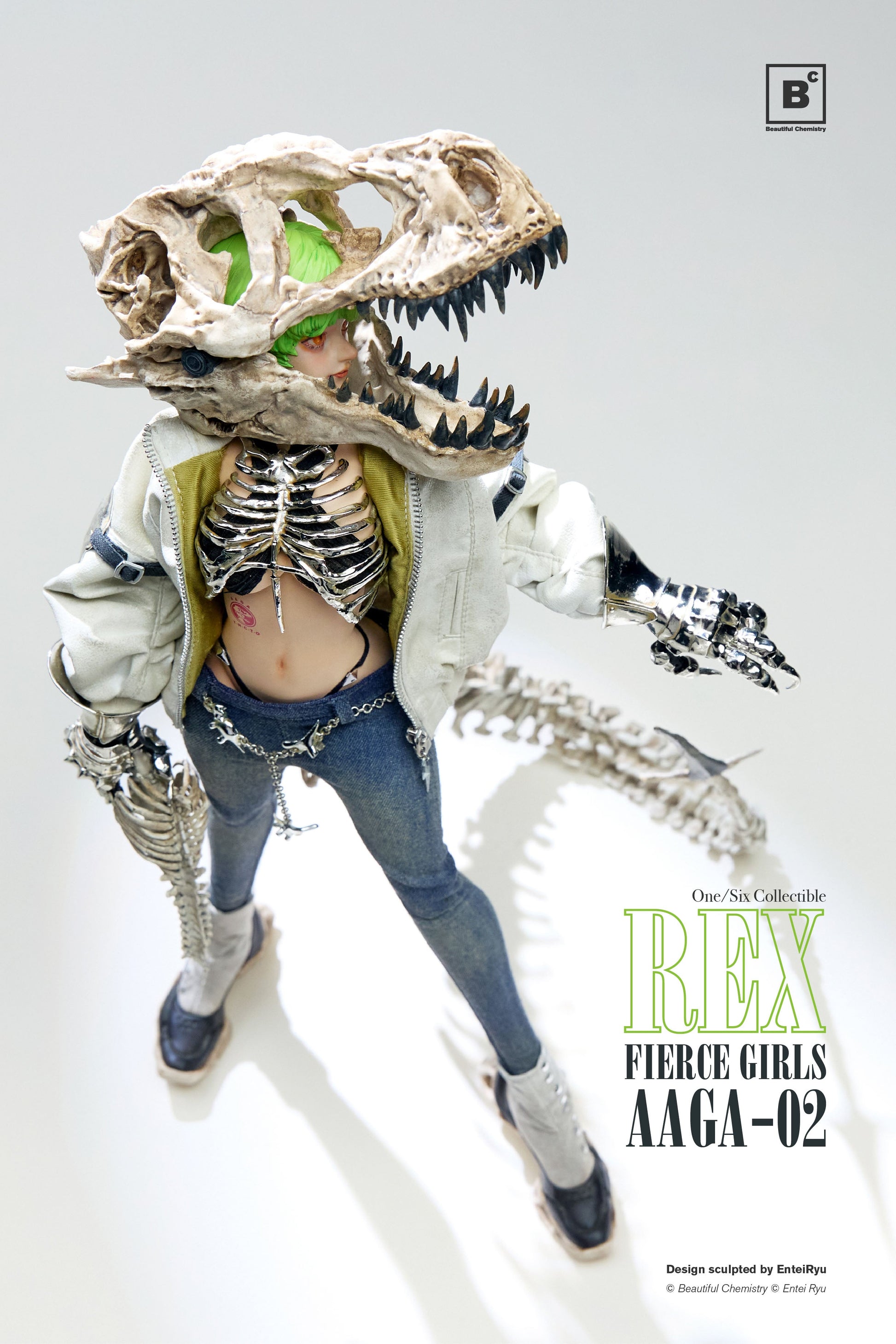 Underverse Beautiful Chemistry BONEGIRL AAGA-02 GUNNER REX 1/6 Action Figure