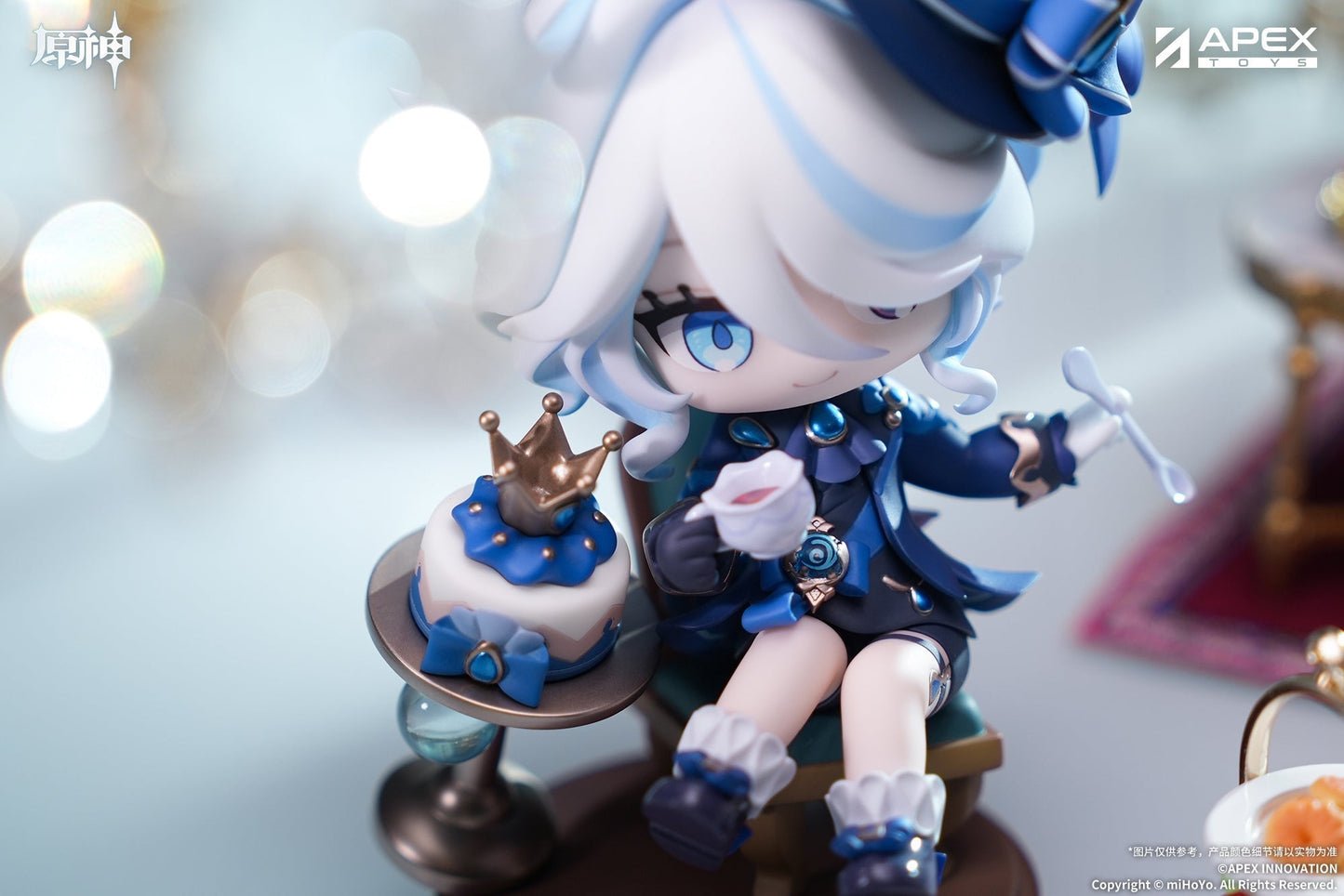 APEX Genshin Impact Furina Amai Gogo no Sanbika Chibi Chara Figure JAPAN
