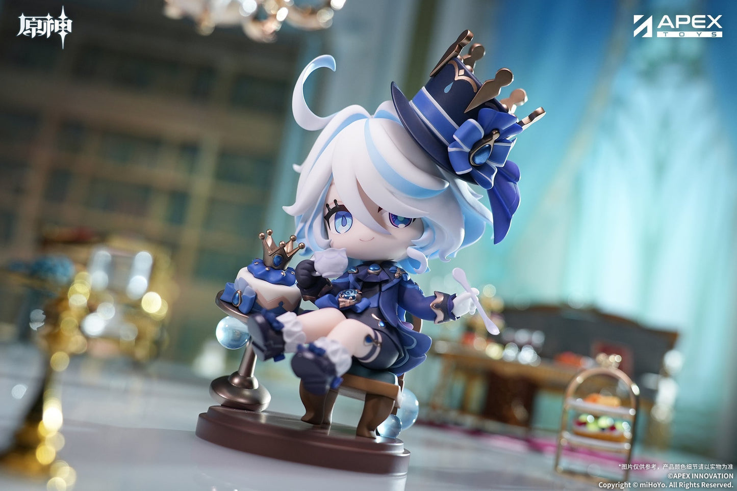 APEX Genshin Impact Furina Amai Gogo no Sanbika Chibi Chara Figure JAPAN