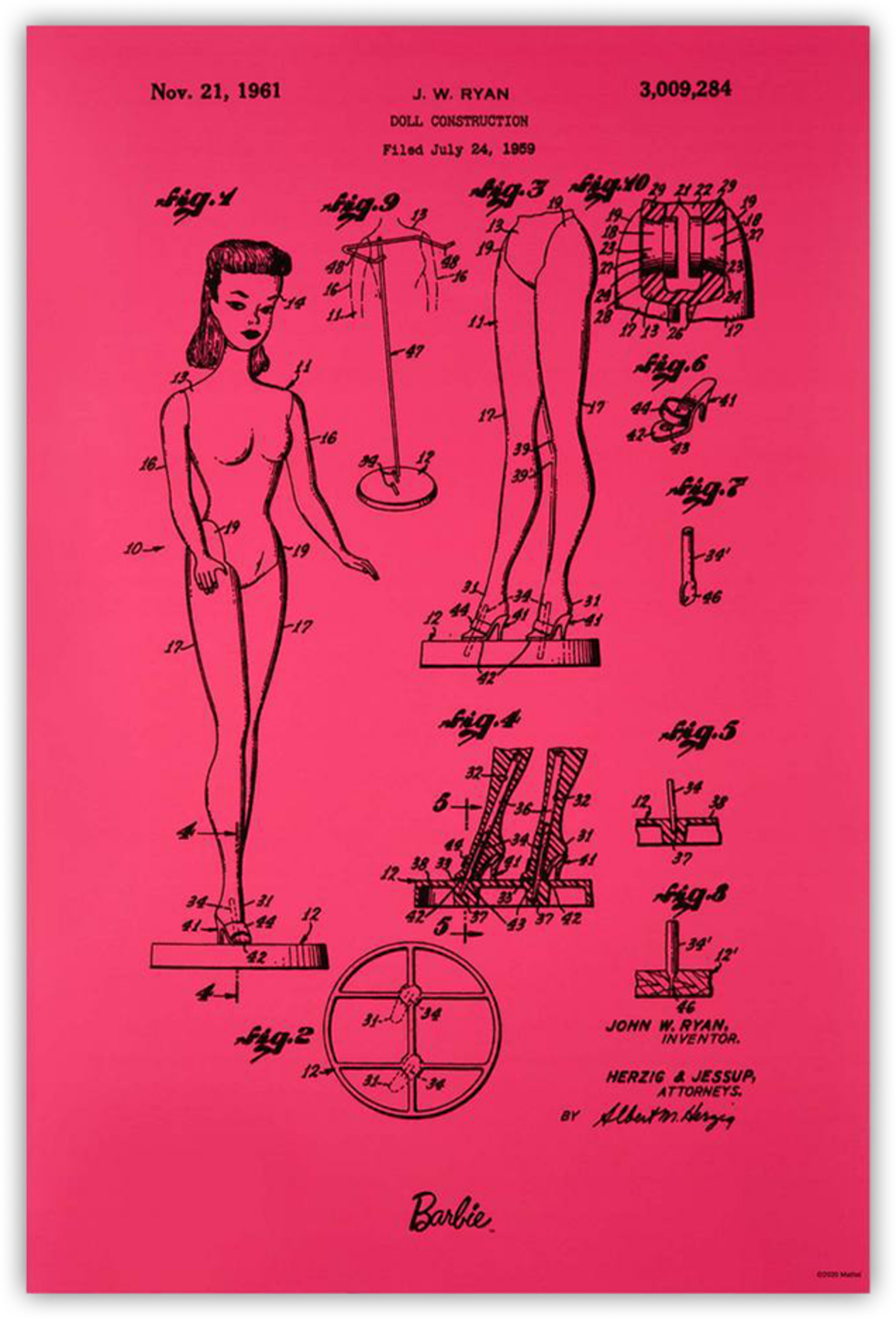 Art of Engineering Barbie Print