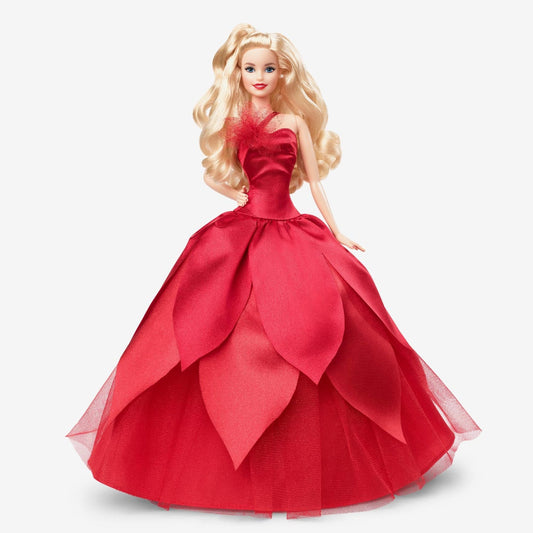 2022 Holiday Barbie Doll, Blonde Hair