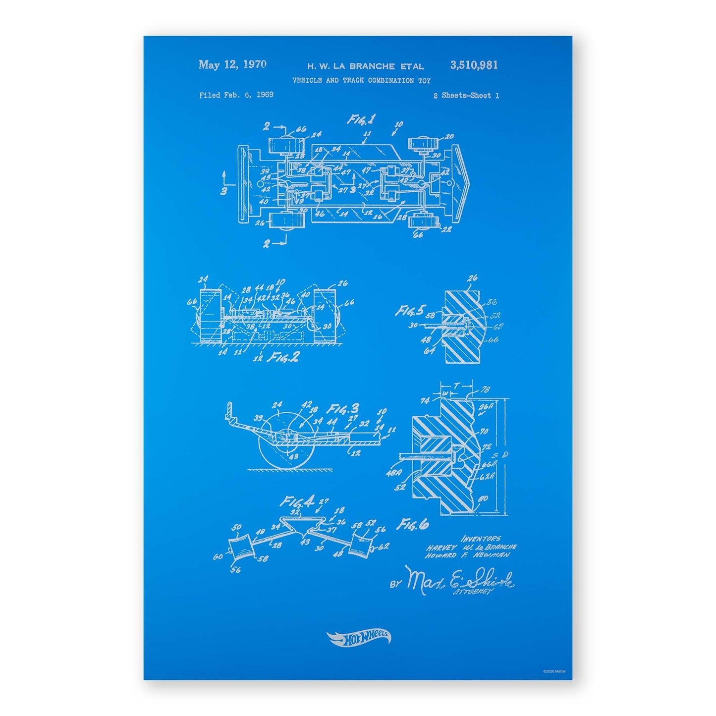 Art of Engineering Hot Wheels Print