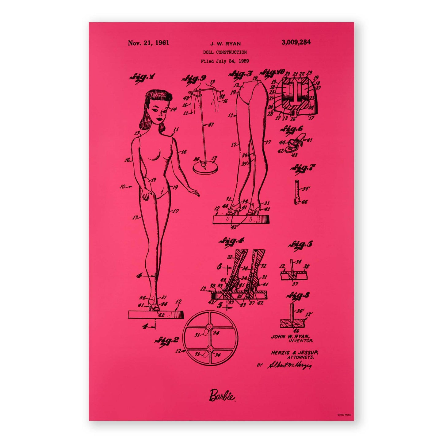 Art of Engineering Barbie Print