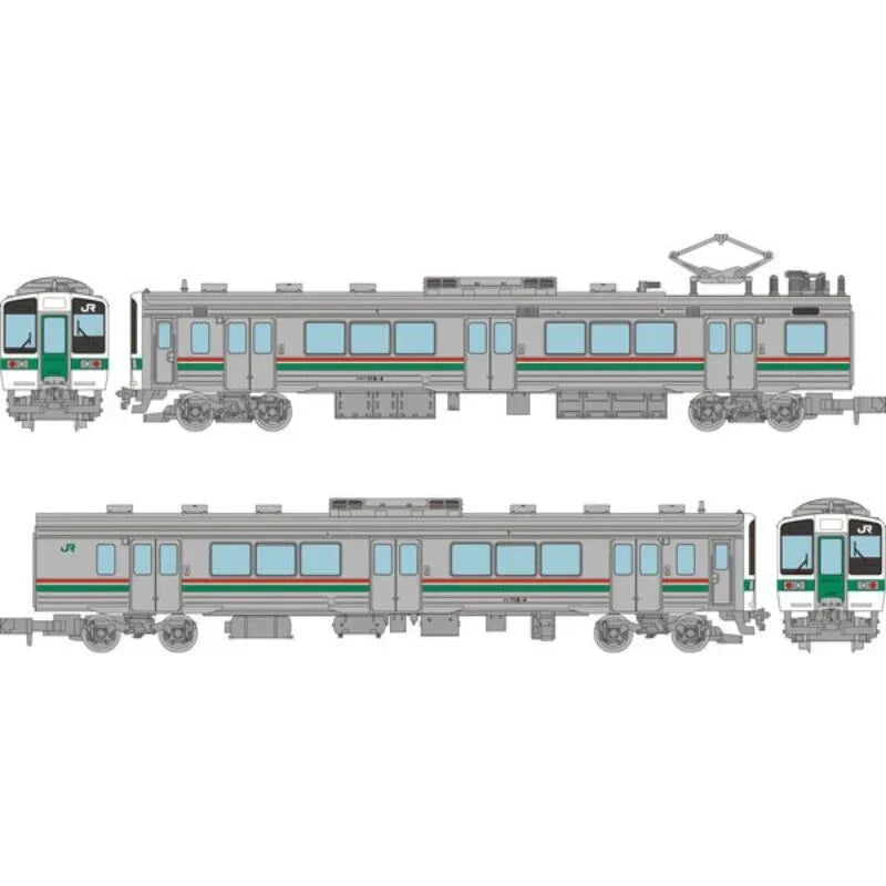 Tetsudou Collection JR719 Series 0s Tohoku Main Line 2Car Set A JAPAN OFFICIAL