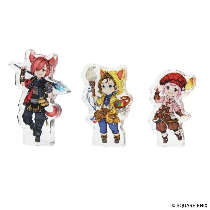 Square Enix Final Fantasy XIV Character Acrylic Block 9 Pack Box JAPAN