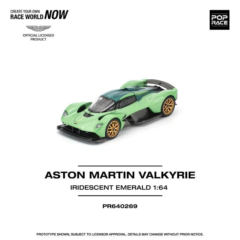 Aston Martin Valkyrie Iridescent Emerald 1/64 Miniature Car JAPAN OFFICIAL