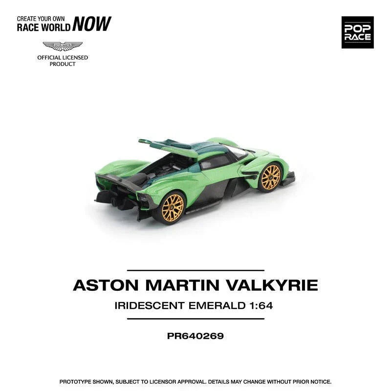Aston Martin Valkyrie Iridescent Emerald 1/64 Miniature Car JAPAN OFFICIAL