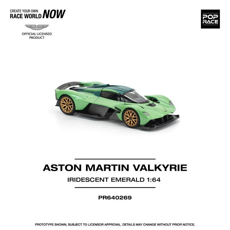 Aston Martin Valkyrie Iridescent Emerald 1/64 Miniature Car JAPAN OFFICIAL