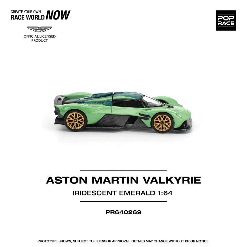 Aston Martin Valkyrie Iridescent Emerald 1/64 Miniature Car JAPAN OFFICIAL